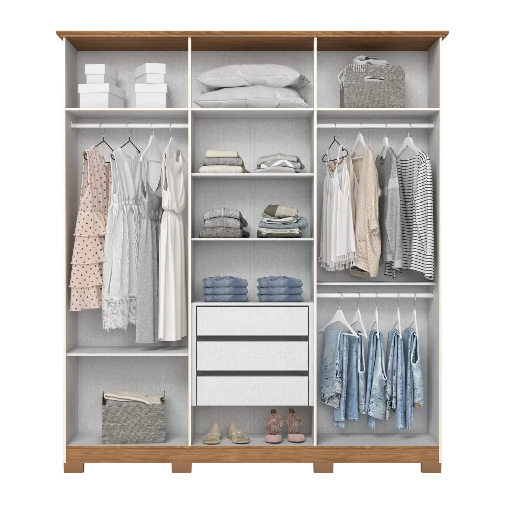 Guarda-Roupa Beirute/Cover - Nature Avelã - Foto 7