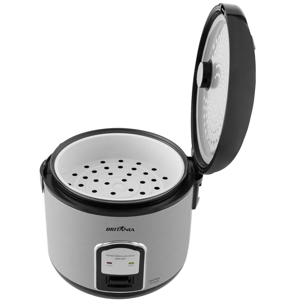 Panela Eletrica de Arroz BPA10PI Inox 127V BRITANIA - Foto 6
