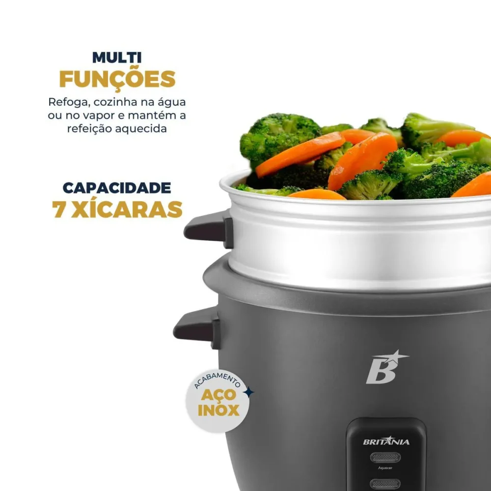 Panela Eletrica Multifuncional BPA07 127V BRITANIA - Foto 7