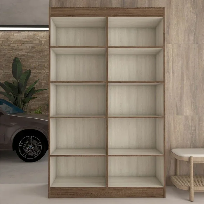 Armário Multiuso Genova 4 Pts Duetto -  Castanho - Foto 4