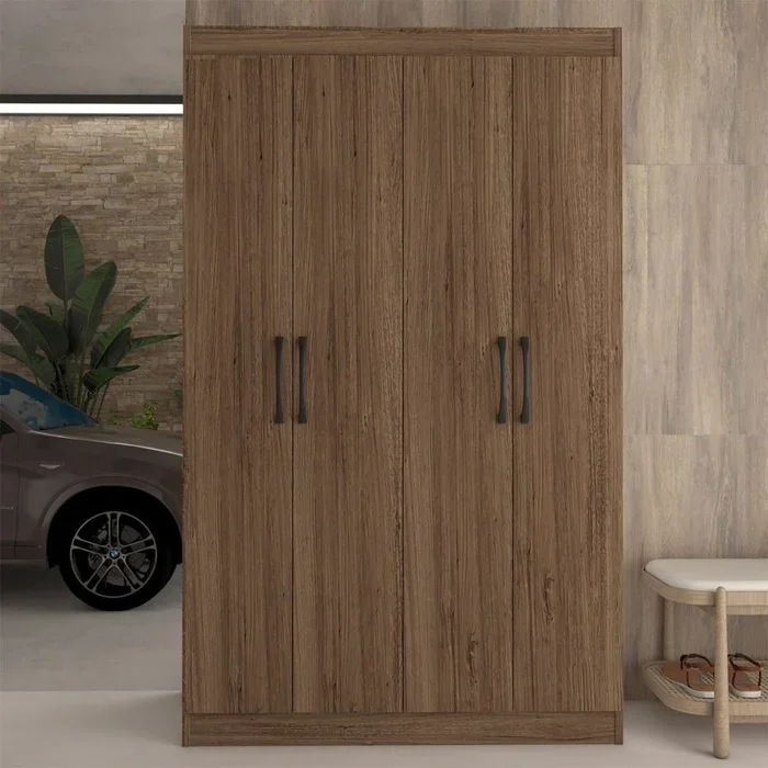 Armário Multiuso Genova 4 Pts Duetto -  Castanho - Foto 2