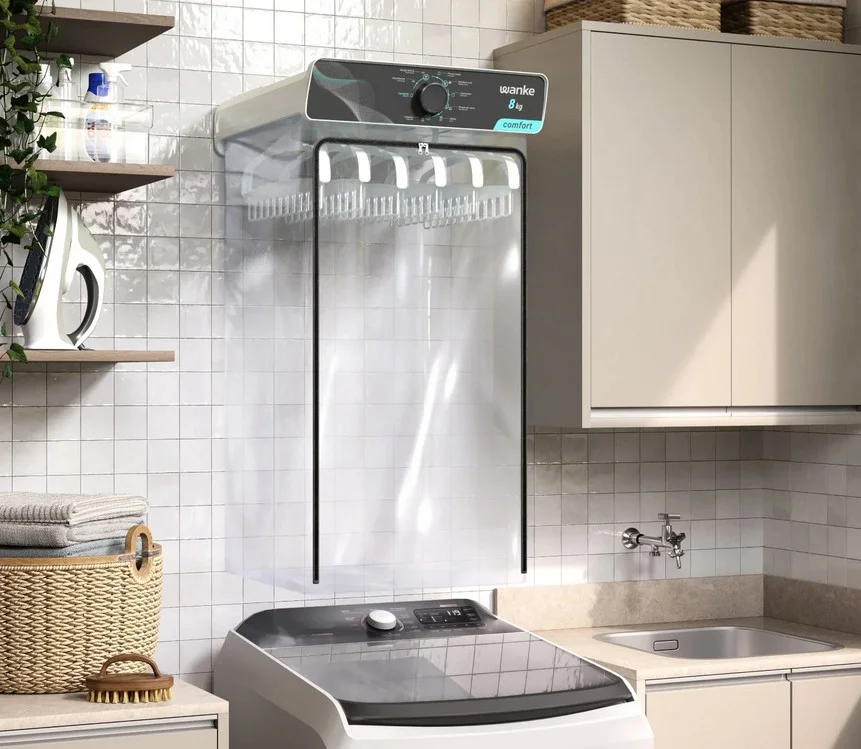 Secadora de  Roupas 8.0 Kg Parede Luana Comfor  - 127V - WANKE - Foto 3