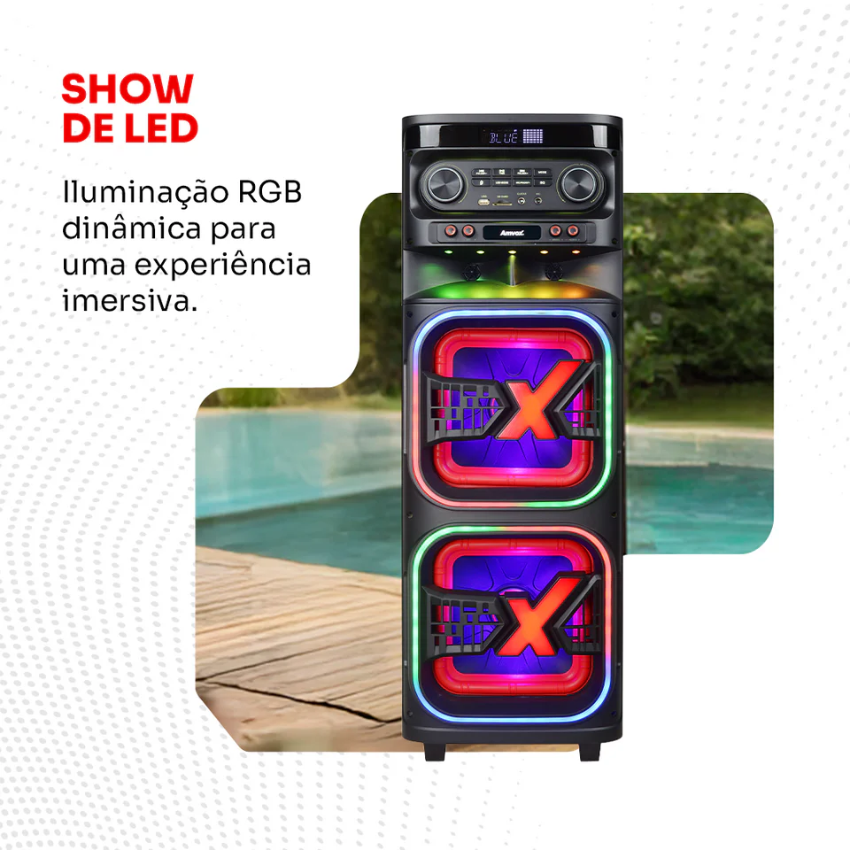 Caixa de Som 2100 Atx 2108M Quadradinho Bivolt Amvox - Foto 9