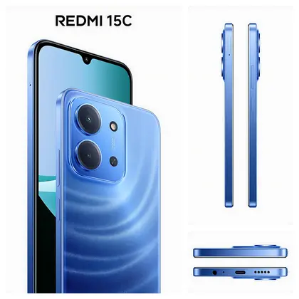 Smartphone Redmi 15C 128Gb 4Gb + 4Gb Bateria 6000Ah - Moonlight Blue - Foto 4
